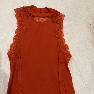 Free people tank top lace XS